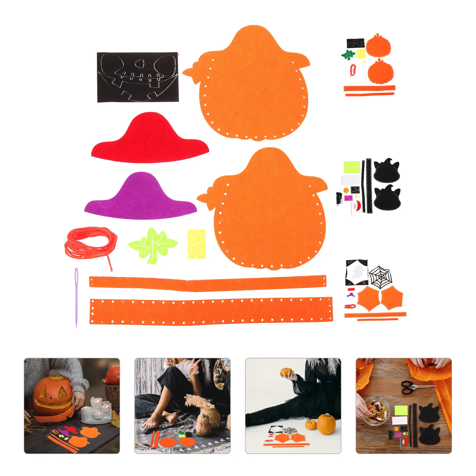 4 Sets Halloween Decorations Indoor Candy Bag Treat Bags Eggplant Special-shaped Snacks
4 Sets Halloween Decorations Indoor Candy Bag Treat Bags Eggplant Special-shaped Snacks