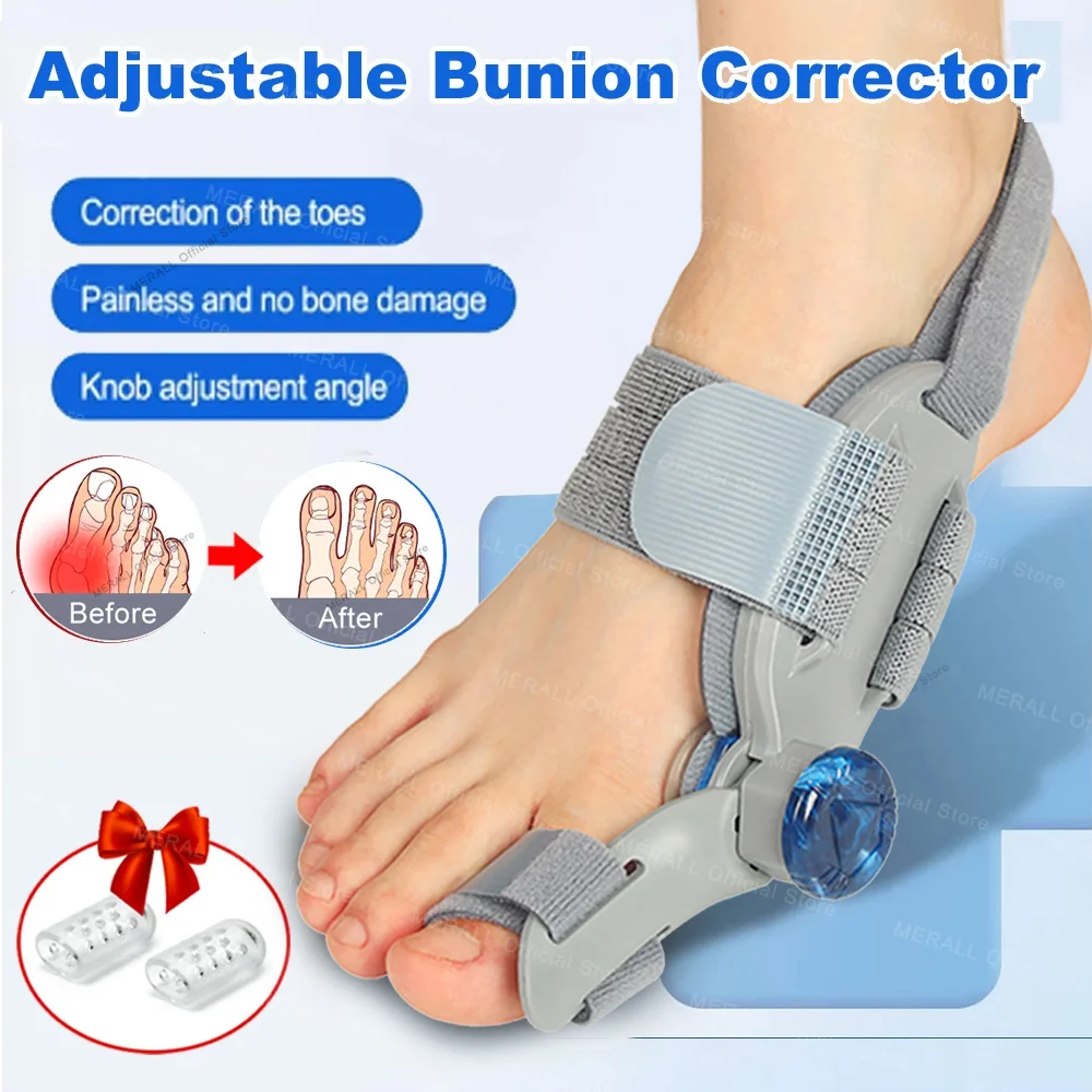 Custom Bunion Corrector Toe Separator Hallux Valgus Relief Adjustable Toe Straightener Orthopedic Foot Care Essential
Custom Bunion Corrector Toe Separator Hallux Valgus Relief Adjustable Toe Straightener Orthopedic Foot Care Essential
