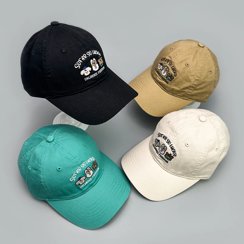 Japanese Little Puppy Embroidery Baseball Hats Cartoon New Unisex Cute Breathable Sunshade Casual Versatile Fashion Peaked Caps
Japanese Little Puppy Embroidery Baseball Hats Cartoon New Unisex Cute Breathable Sunshade Casual Versatile Fashion Peaked Caps