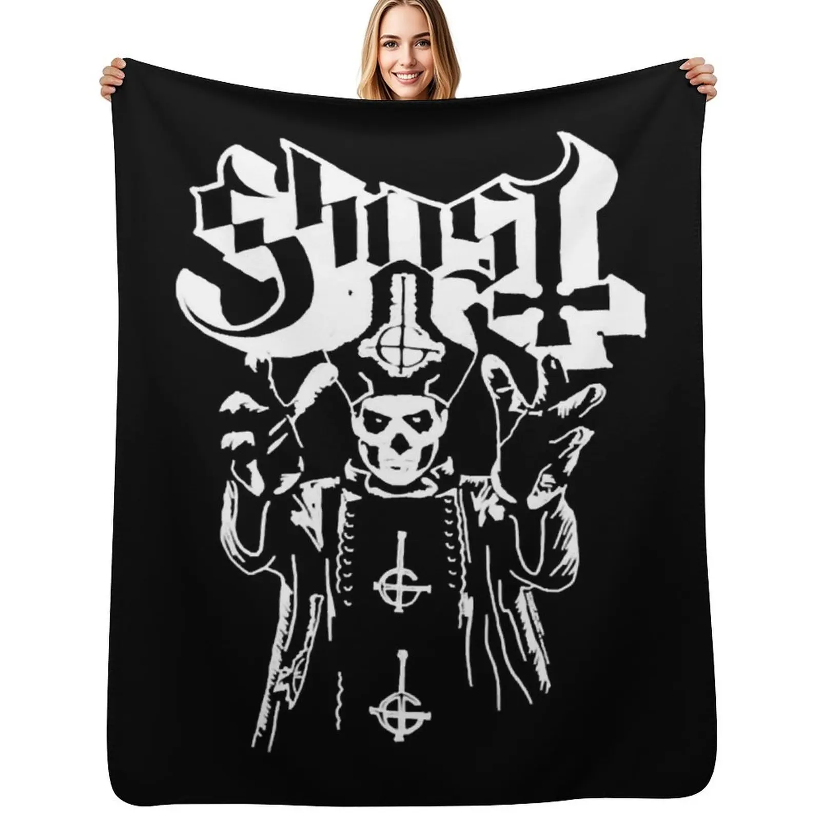 Ghost B C Hands Up Papa Emeritus Black New Officia Throw Blanket Beautifuls Moving Thermal Furrys Blankets 
Ghost B C Hands Up Papa Emeritus Black New Officia Throw Blanket Beautifuls Moving Thermal Furrys Blankets