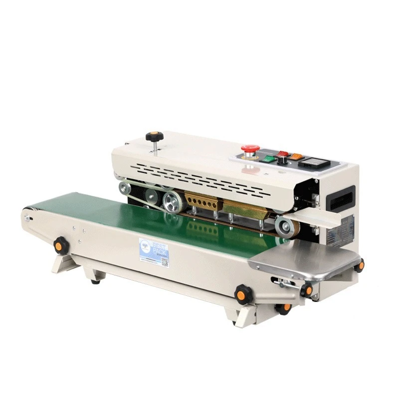 New Automatic Continuous Bag Sealing Machine for Foil Plastic Film, Commercial Food Packager for Tea Mooncake Snacks
New Automatic Continuous Bag Sealing Machine for Foil Plastic Film, Commercial Food Packager for Tea Mooncake Snacks