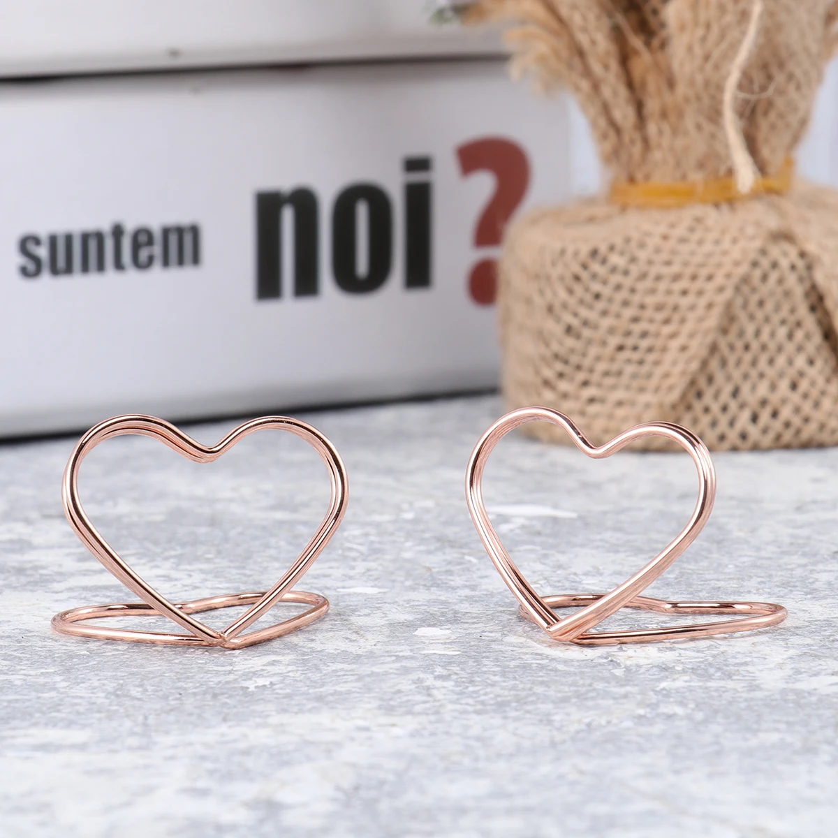 Heart Shaped Ring Message Holder Card Stand Desktop Wedding Decor Bridal Shower Party Supplies Table Number Photo
Heart Shaped Ring Message Holder Card Stand Desktop Wedding Decor Bridal Shower Party Supplies Table Number Photo