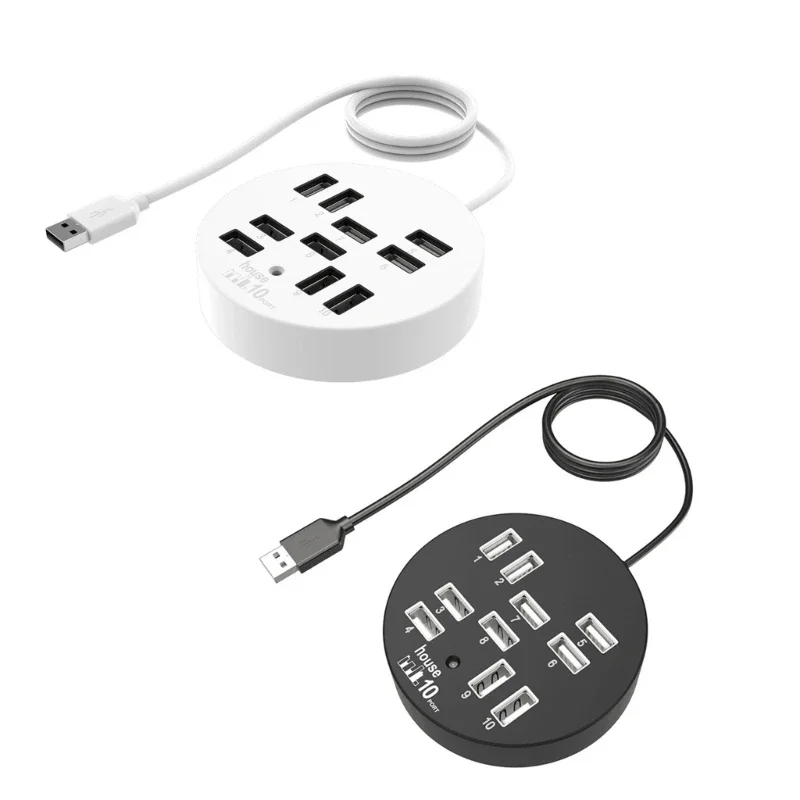 USB 2.0 Hub 10 Port Circular Expansion Dock Charging Adapter For Office And Entertainment Use Multiple Port Connection
USB 2.0 Hub 10 Port Circular Expansion Dock Charging Adapter For Office And Entertainment Use Multiple Port Connection