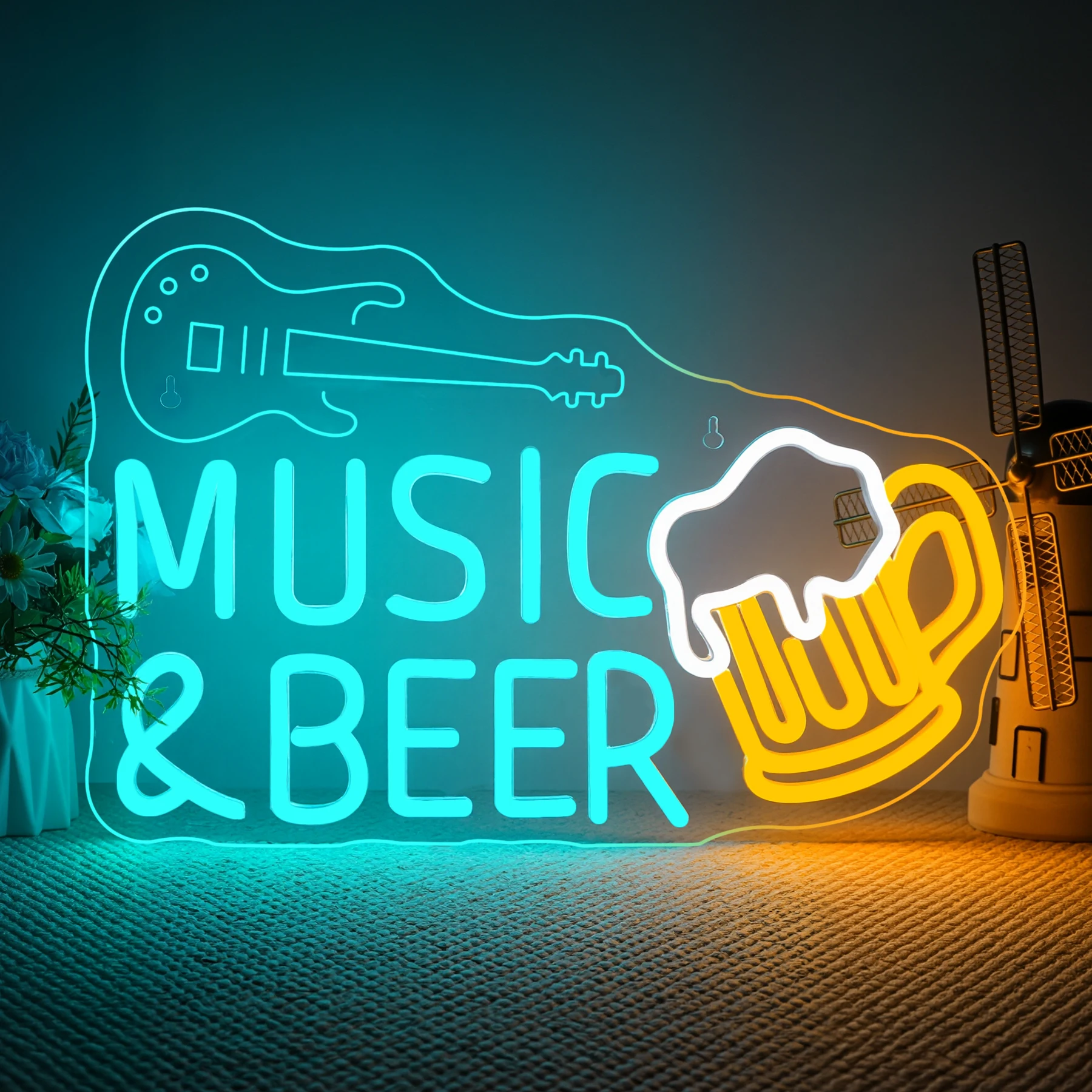 Guitar Music Beer Neon Signs Custom For Wall Art Decor 5/12V USB Colorful With Dimmable Switch For Bar Party Club Decor Sign
Guitar Music Beer Neon Signs Custom For Wall Art Decor 5/12V USB Colorful With Dimmable Switch For Bar Party Club Decor Sign
