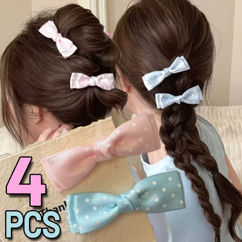 Kawaii Sweet Bow Hair Clips Trendy Polka Dot Hairpins Bow Elegant Girls Pink Blue Side Clip Barrettes Headwear Hair Accessories
Kawaii Sweet Bow Hair Clips Trendy Polka Dot Hairpins Bow Elegant Girls Pink Blue Side Clip Barrettes Headwear Hair Accessories