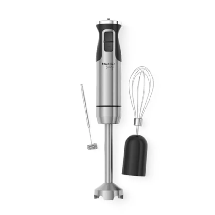 Living Ultra-Stick Immersion Hand Blender, 500W Heavy Duty Motor, 8-Speed Turbo Setting, Includes Blending Shaft, Whisk, Milk F
Living Ultra-Stick Immersion Hand Blender, 500W Heavy Duty Motor, 8-Speed Turbo Setting, Includes Blending Shaft, Whisk, Milk F
