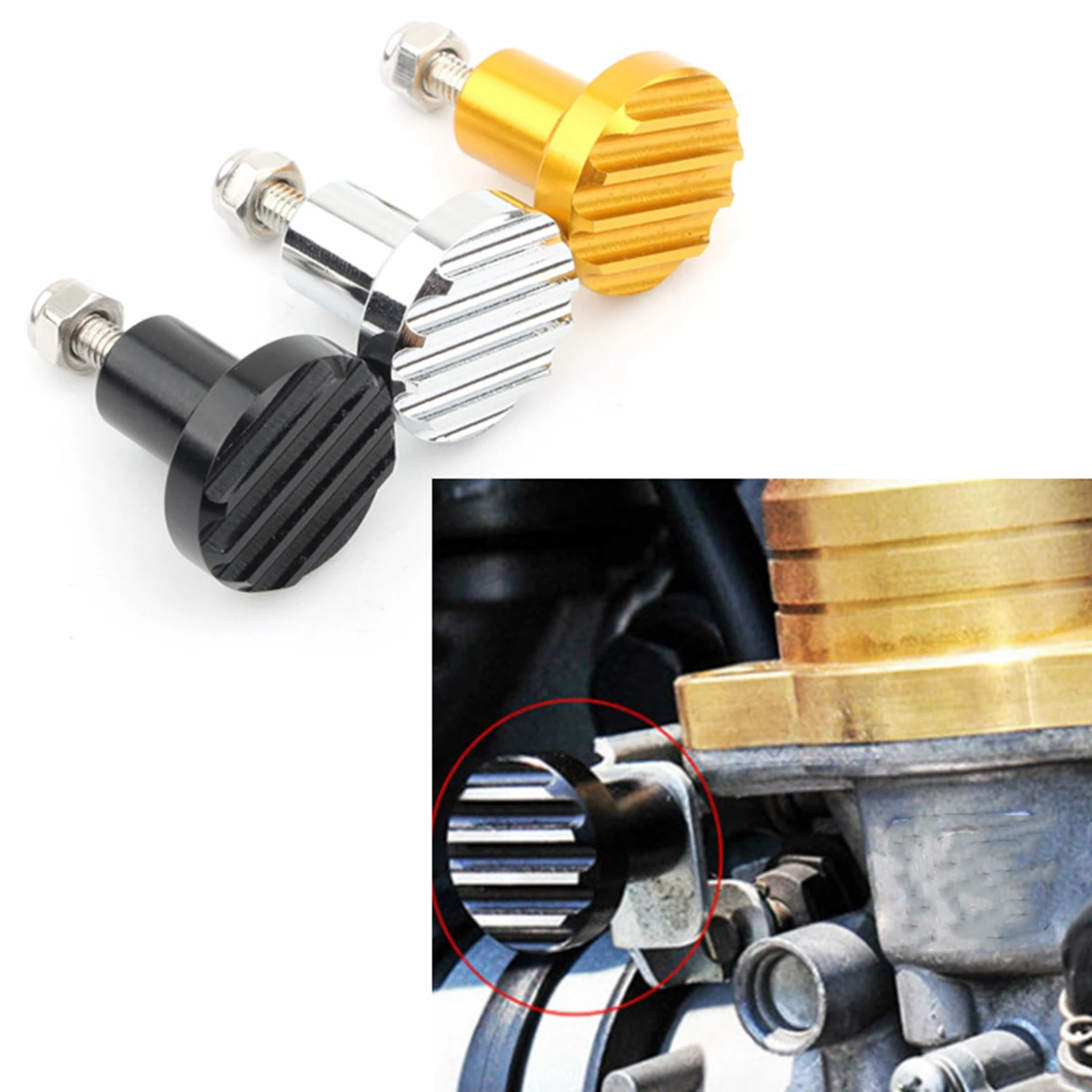 Motorcycle Carburetor Carbureter Choke Knob Control Screw Kit For Triumph Scrambler Thruxton 900 Bonneville T100 2008-2015
Motorcycle Carburetor Carbureter Choke Knob Control Screw Kit For Triumph Scrambler Thruxton 900 Bonneville T100 2008-2015