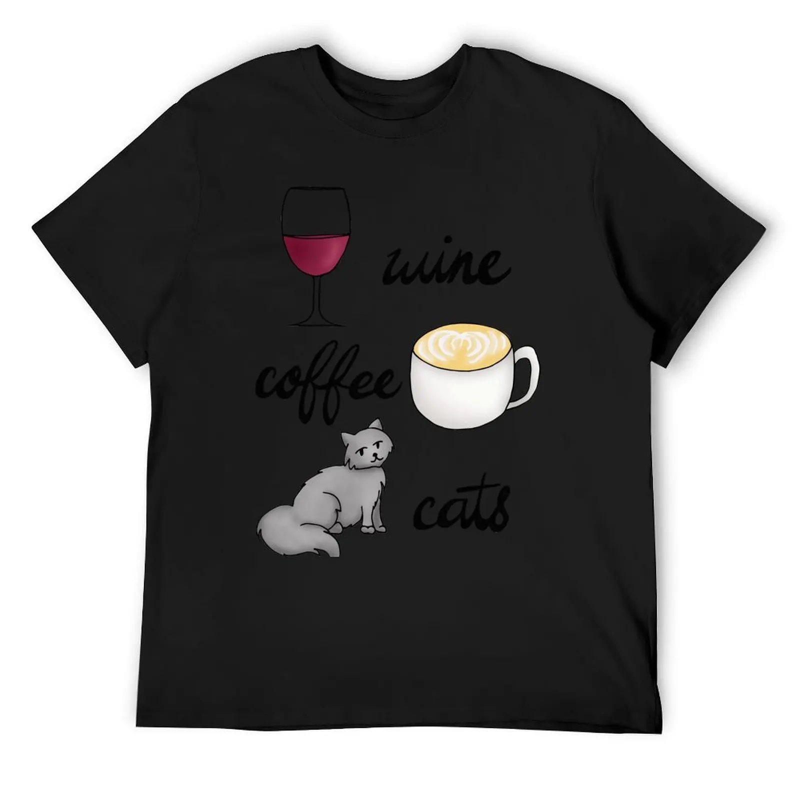 Wine Coffee Cats T-Shirt custom t shirt Funny t-shirts hippie clothes Louboutins Men's t shirts
Wine Coffee Cats T-Shirt custom t shirt Funny t-shirts hippie clothes Louboutins Men's t shirts