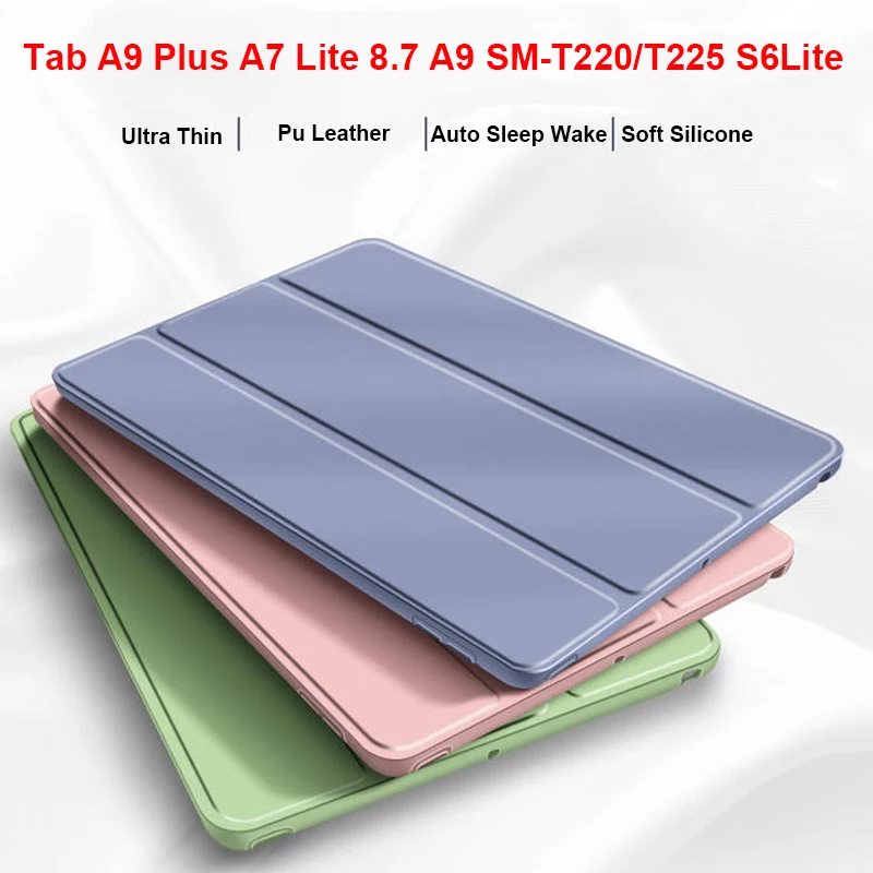 A9 plus For Samsung Galaxy Tab A7 Lite 8.7 A9 Case SM-T220/T225 Leather stand Cover S6 lite A7 10.4 T500 A8 X200 Silicon Case
A9 plus For Samsung Galaxy Tab A7 Lite 8.7 A9 Case SM-T220/T225 Leather stand Cover S6 lite A7 10.4 T500 A8 X200 Silicon Case