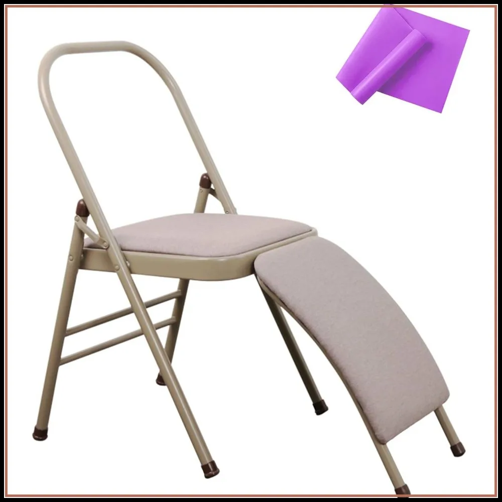 Foldable Yoga Chair with Lumbar Support and Purple Resistance Band for Balance Training
Foldable Yoga Chair with Lumbar Support and Purple Resistance Band for Balance Training