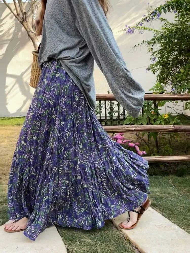 Korea Fashion Vintage Floral Midi Skirt Women 2024 Summer Y2k New High Waist A-line Skirts Female Harajuku Chic Casual Clothes
Korea Fashion Vintage Floral Midi Skirt Women 2024 Summer Y2k New High Waist A-line Skirts Female Harajuku Chic Casual Clothes