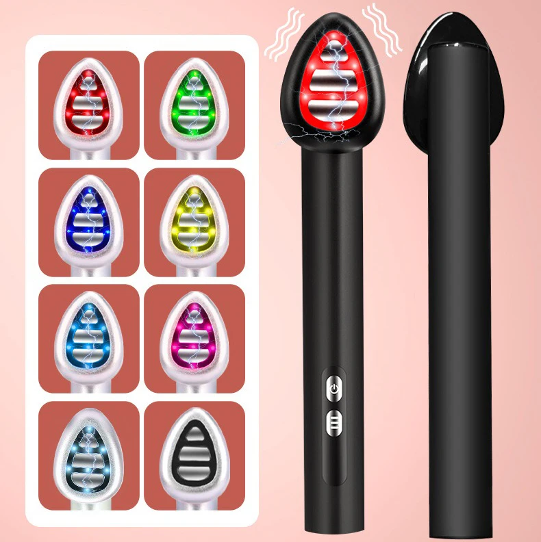 7 in 1 LED Face and Eye Massage Stick Multi Colored Illuminated Relaxation Tool with 180° Rotating Head, Face Massager
7 in 1 LED Face and Eye Massage Stick Multi Colored Illuminated Relaxation Tool with 180° Rotating Head, Face Massager