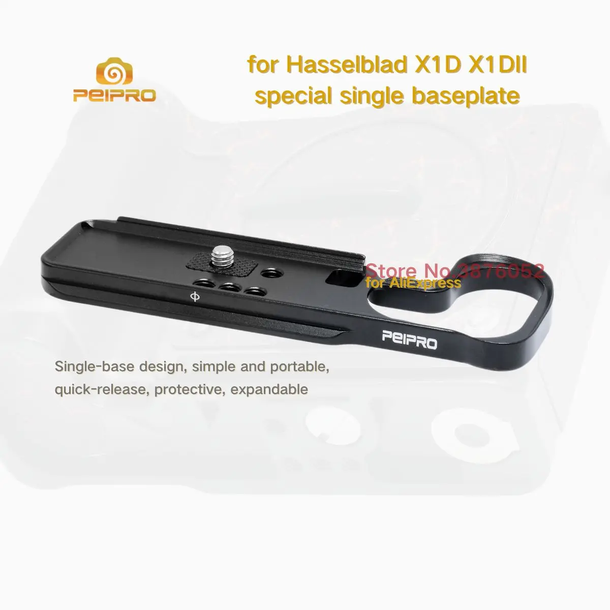 PEIPRO X1D X1DII Single Base Plate Quick Release Plate Camera Bracket Hand Grip Compatible with Hasselblad X1D X1DII Cameras
PEIPRO X1D X1DII Single Base Plate Quick Release Plate Camera Bracket Hand Grip Compatible with Hasselblad X1D X1DII Cameras