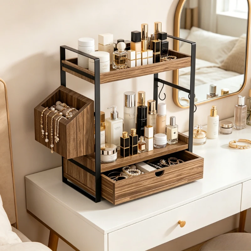 Wooden Desktop Storage Holders Multi-functional Skin Storage Bathroom Rack Kitchen Seasoning Tableware Storage Rack Organizer
Wooden Desktop Storage Holders Multi-functional Skin Storage Bathroom Rack Kitchen Seasoning Tableware Storage Rack Organizer