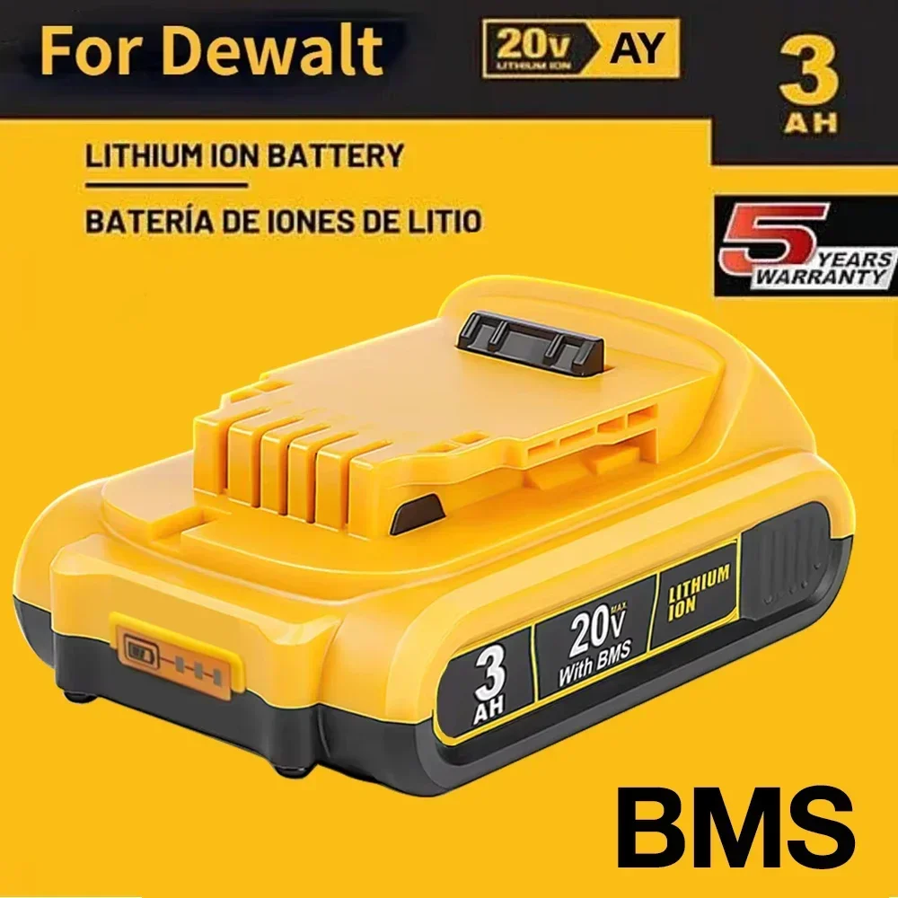 DCB203 Li-ion Battery 18Volt 20V 3.0Ah For Dewalt Max Tools DCB205 DCB206 DCB204 DCB200 DCB182 DCB180 DCB230 DCD DCF DCG Series
DCB203 Li-ion Battery 18Volt 20V 3.0Ah For Dewalt Max Tools DCB205 DCB206 DCB204 DCB200 DCB182 DCB180 DCB230 DCD DCF DCG Series