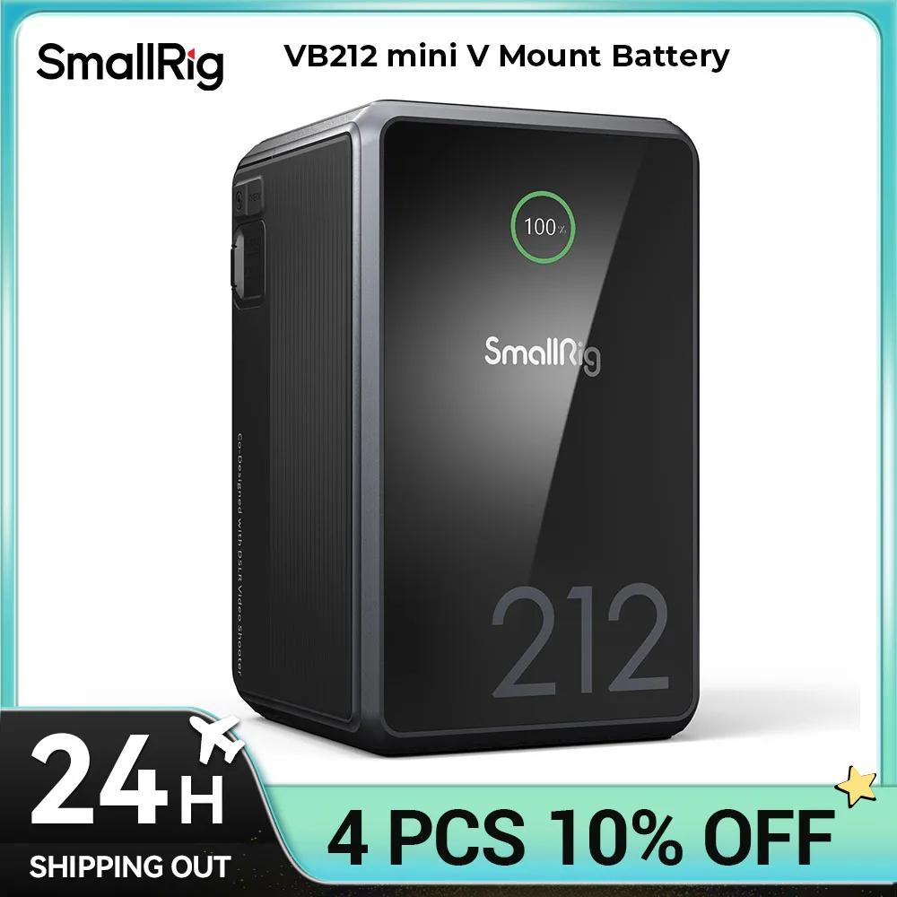 SmallRig x Caleb Pike VB212 Аккумулятор с V-образным креплением, 14400 мАч/212 Втч, держатель аккумулятора с V-образным креплением, PD 140 Вт, быстрое зарядное устройство USB-C с двумя USB-C
SmallRig x Caleb Pike VB212 Аккумулятор с V-образным креплением, 14400 мАч/212 Втч, держатель аккумулятора с V-образным креплением, PD 140 Вт, быстрое зарядное устройство USB-C с двумя USB-C
