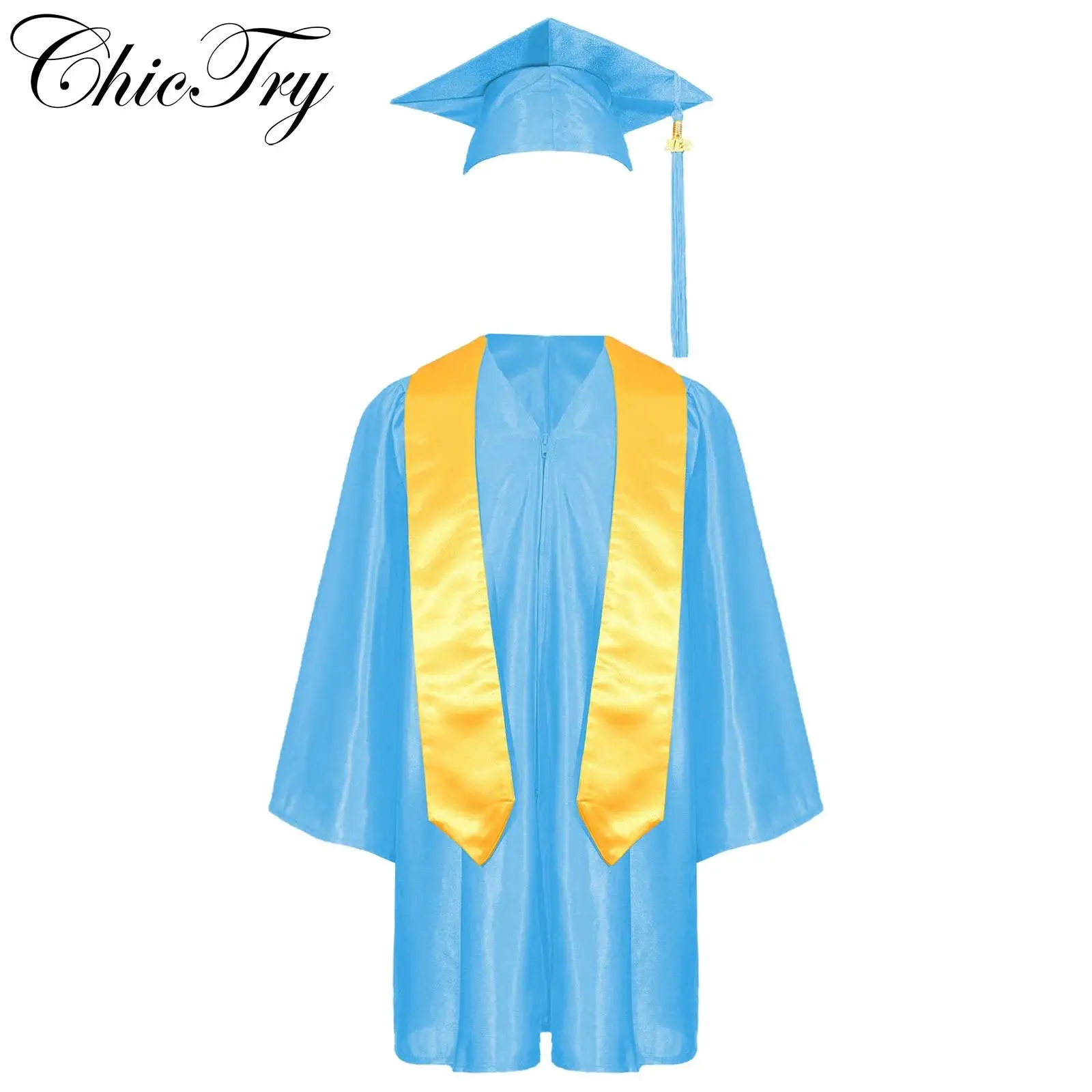 Kids Boys Girls Preschool Kindergarten Graduation Suit Cosplay Gown Cap Uniform Set with 2025 Badge Tassel and Sash for Children
Kids Boys Girls Preschool Kindergarten Graduation Suit Cosplay Gown Cap Uniform Set with 2025 Badge Tassel and Sash for Children