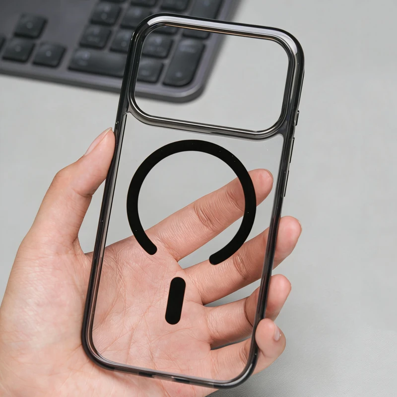 Magnetic Wireless Charger For Magsafe Transparent Case for iPhone 17Pro 16 16Pro 17Pro max AI Touch Camera Button Hard Cover
Magnetic Wireless Charger For Magsafe Transparent Case for iPhone 17Pro 16 16Pro 17Pro max AI Touch Camera Button Hard Cover