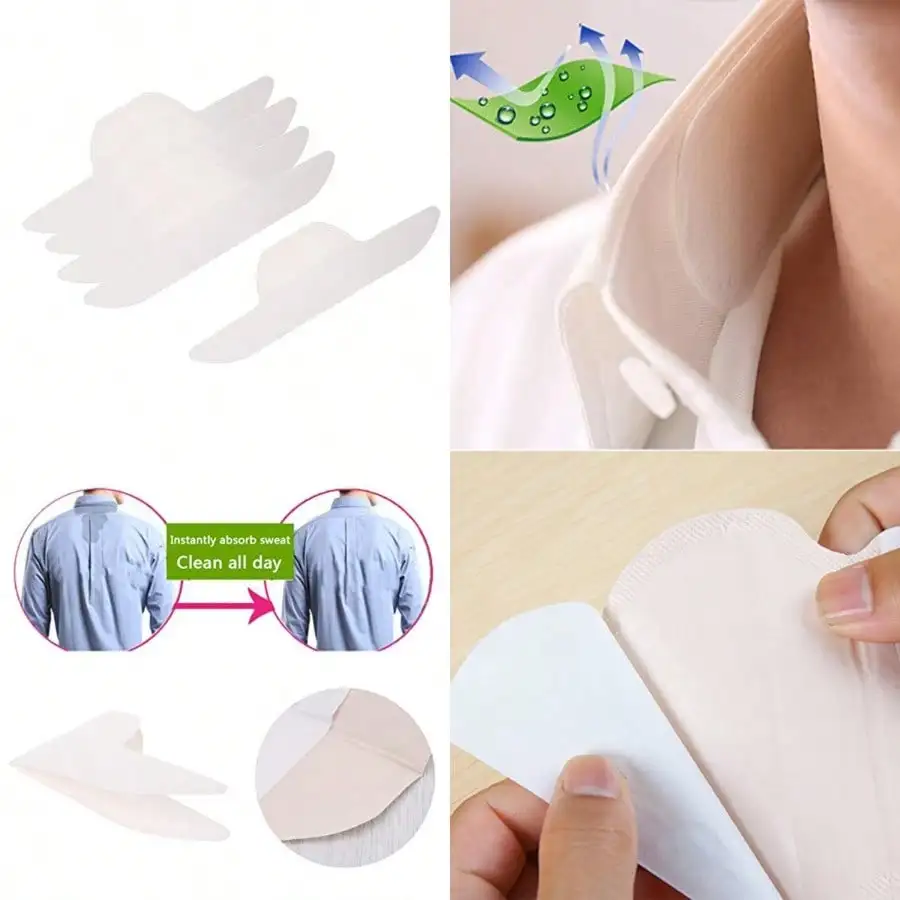 20 PCS Disposable Neck Collar Sweat Pads Collar Shirt Protector Absorbent Collar Liners Pads Protection Against Sweat And Stain For Women And Men
20 PCS Disposable Neck Collar Sweat Pads Collar Shirt Protector Absorbent Collar Liners Pads Protection Against Sweat And Stain For Women And Men