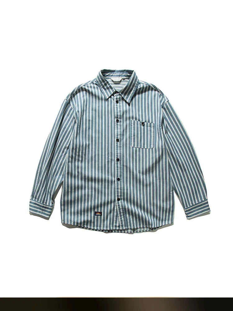 American Retro Striped Loose Long Sve Collar irt Outerwear Spring New Sle Light Coffee Casual Versatile Cotton Polyest...
American Retro Striped Loose Long Sve Collar irt Outerwear Spring New Sle Light Coffee Casual Versatile Cotton Polyest...