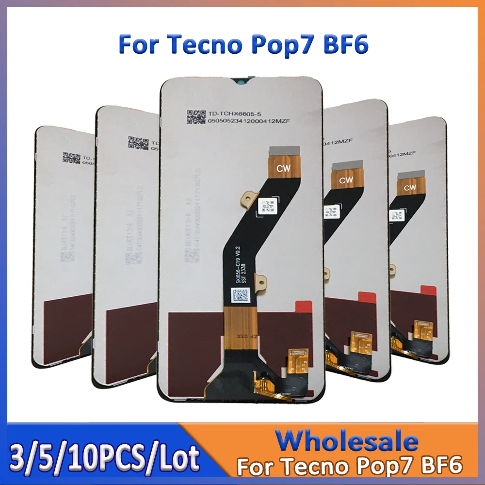 Оптовая продажа, 3/5/10 шт./лот для Tecno POP 7 BF6, ЖК-экран в сборе с сенсорным дигитайзером
Оптовая продажа, 3/5/10 шт./лот для Tecno POP 7 BF6, ЖК-экран в сборе с сенсорным дигитайзером