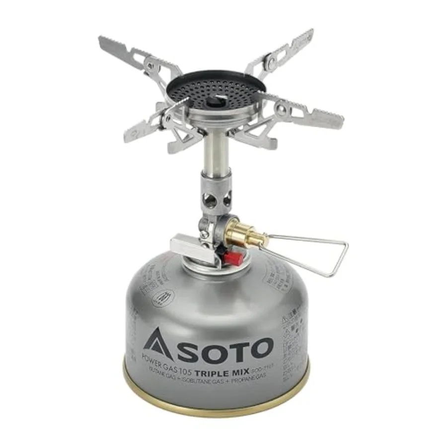 WindMaster Canister Stove with 4Flex for Windy Weather - Lightweight Durable Aluminum Backpacking Camp Stove in Silver Compact
WindMaster Canister Stove with 4Flex for Windy Weather - Lightweight Durable Aluminum Backpacking Camp Stove in Silver Compact