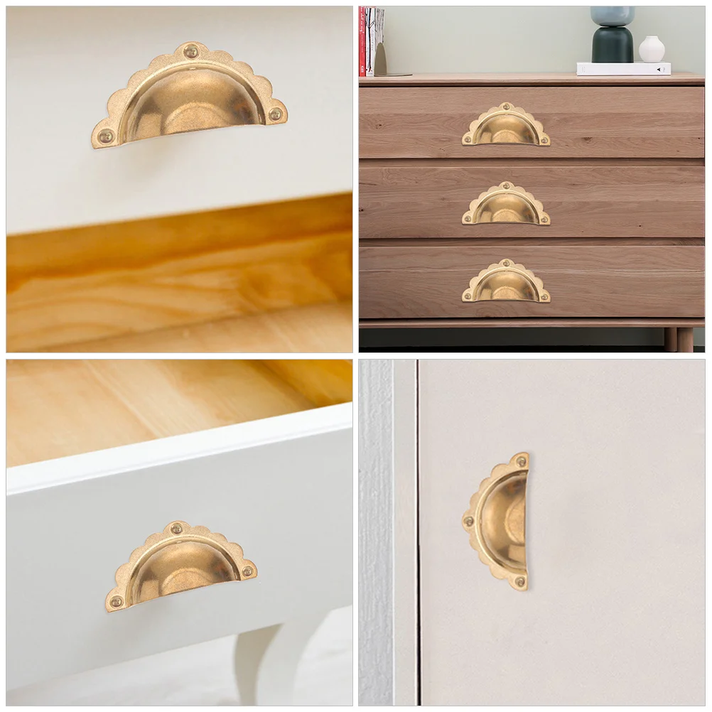 2Pcs Vintage Cabinet Pulls Durable Style Drawer Handles for Wardrobe Cupboard Furniture Cabinet Pulls Gold 
2Pcs Vintage Cabinet Pulls Durable Style Drawer Handles for Wardrobe Cupboard Furniture Cabinet Pulls Gold
