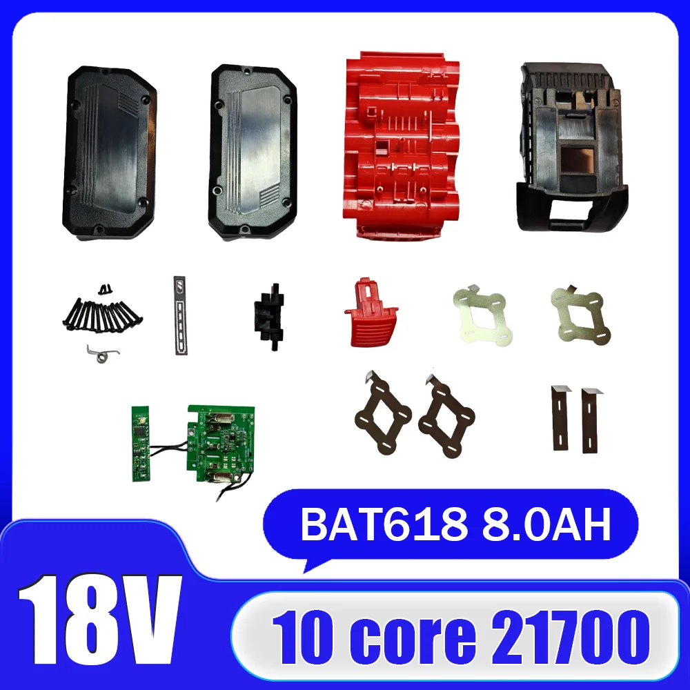 Bosch18V tool battery BAT618 8.0AH 10 core 21700 PCB board with delayed lamp-out casing.
Bosch18V tool battery BAT618 8.0AH 10 core 21700 PCB board with delayed lamp-out casing.