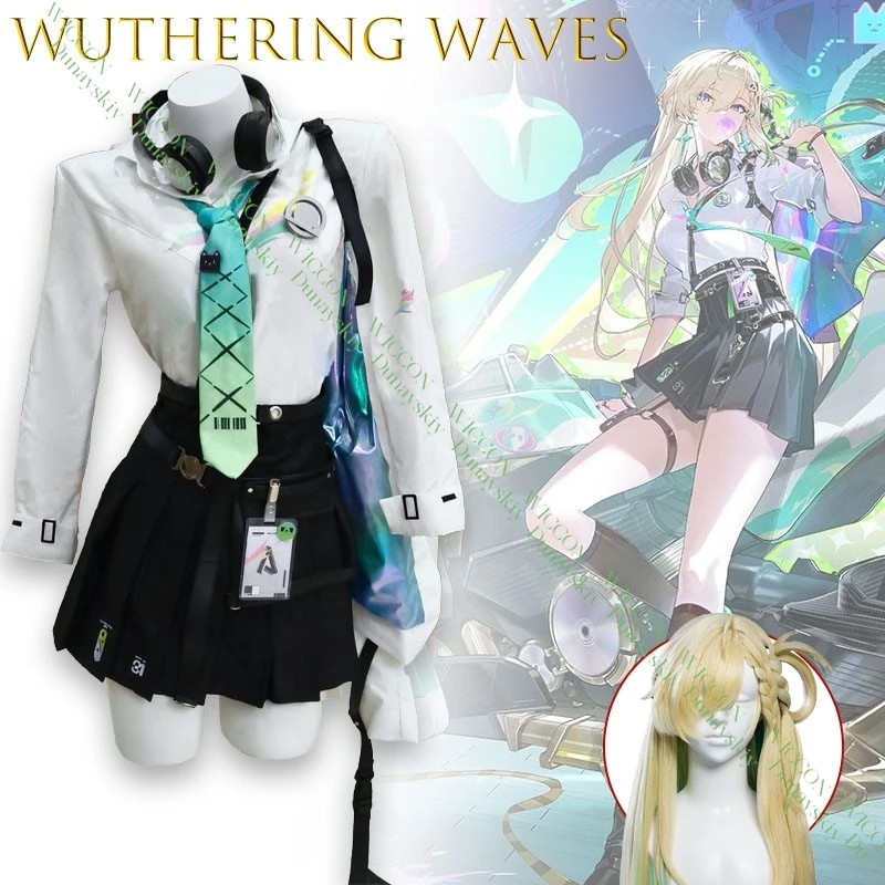 Wuthering Waves Lynae Jirai Kei JK Suit Cosplay Costume Halloween Authentic Game Outfit for Women
Wuthering Waves Lynae Jirai Kei JK Suit Cosplay Costume Halloween Authentic Game Outfit for Women