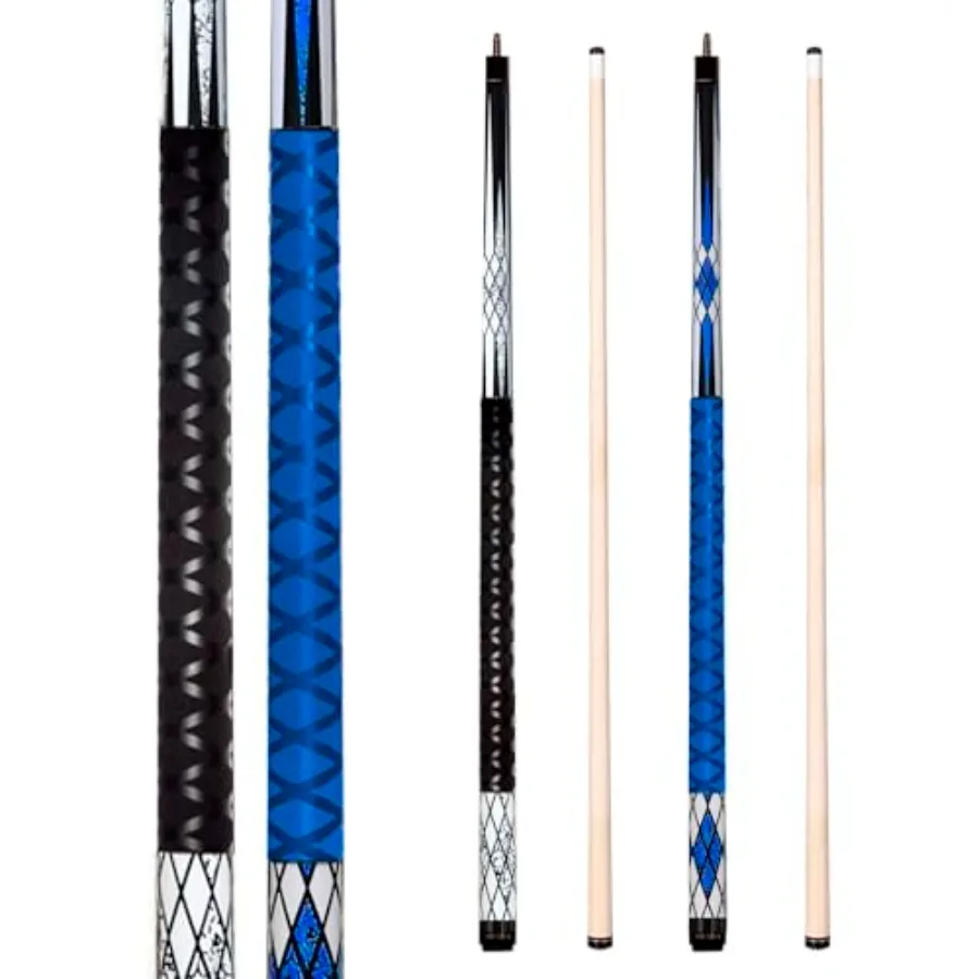 Pool Sticks Set of 4 and Pool Sticks Set of 2 with 13mm Cue Tip 58" Pool Cue with Rubber Anti-Skid Sleeve
Pool Sticks Set of 4 and Pool Sticks Set of 2 with 13mm Cue Tip 58" Pool Cue with Rubber Anti-Skid Sleeve