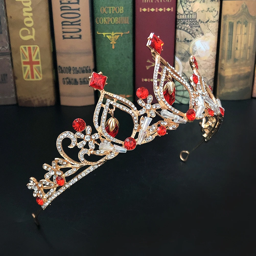 Bridal Crown Rhinestone Headpieces Wedding Hair Accessories Tiara Women Red Crystal Durable Engagement Parties Jewellery
Bridal Crown Rhinestone Headpieces Wedding Hair Accessories Tiara Women Red Crystal Durable Engagement Parties Jewellery