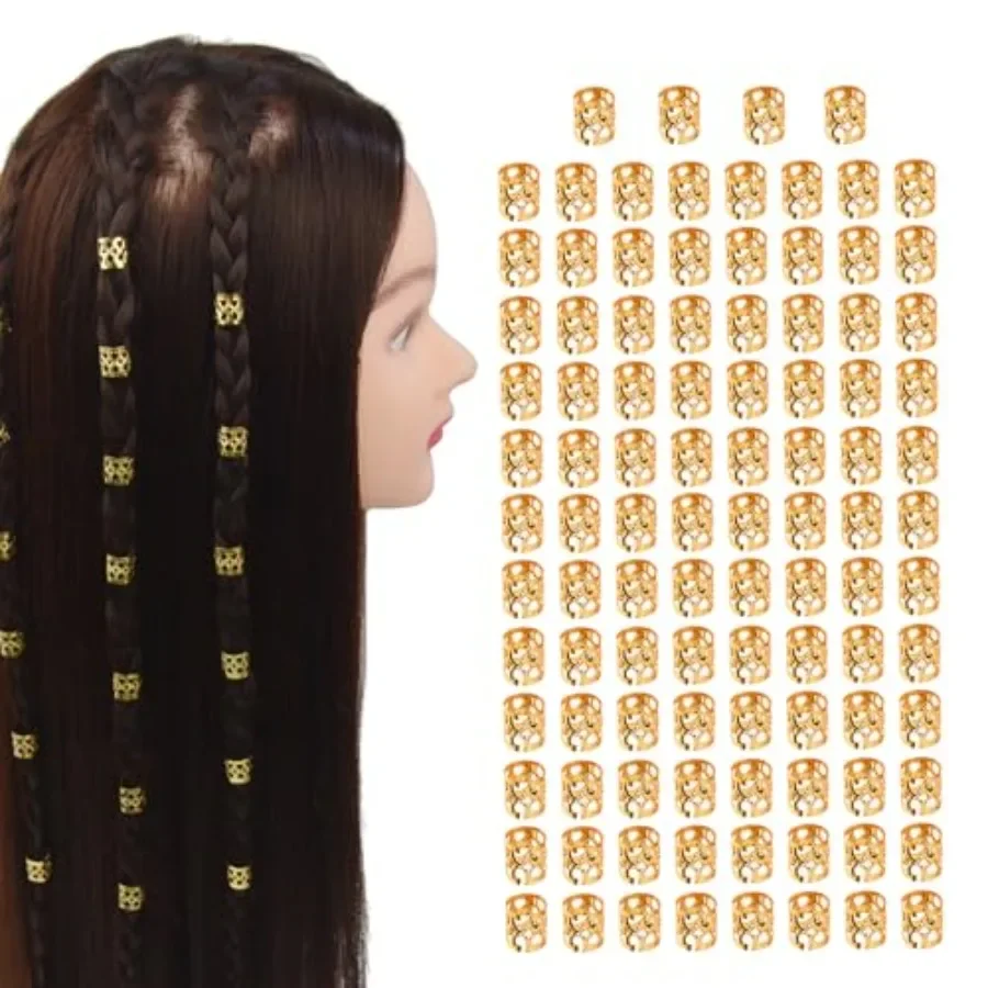 100 Pcs Dreadlocks Beads Hair Braid Rings Metal Cuffs Aluminum Dread Locks for Women Hair Clips Accessories
100 Pcs Dreadlocks Beads Hair Braid Rings Metal Cuffs Aluminum Dread Locks for Women Hair Clips Accessories