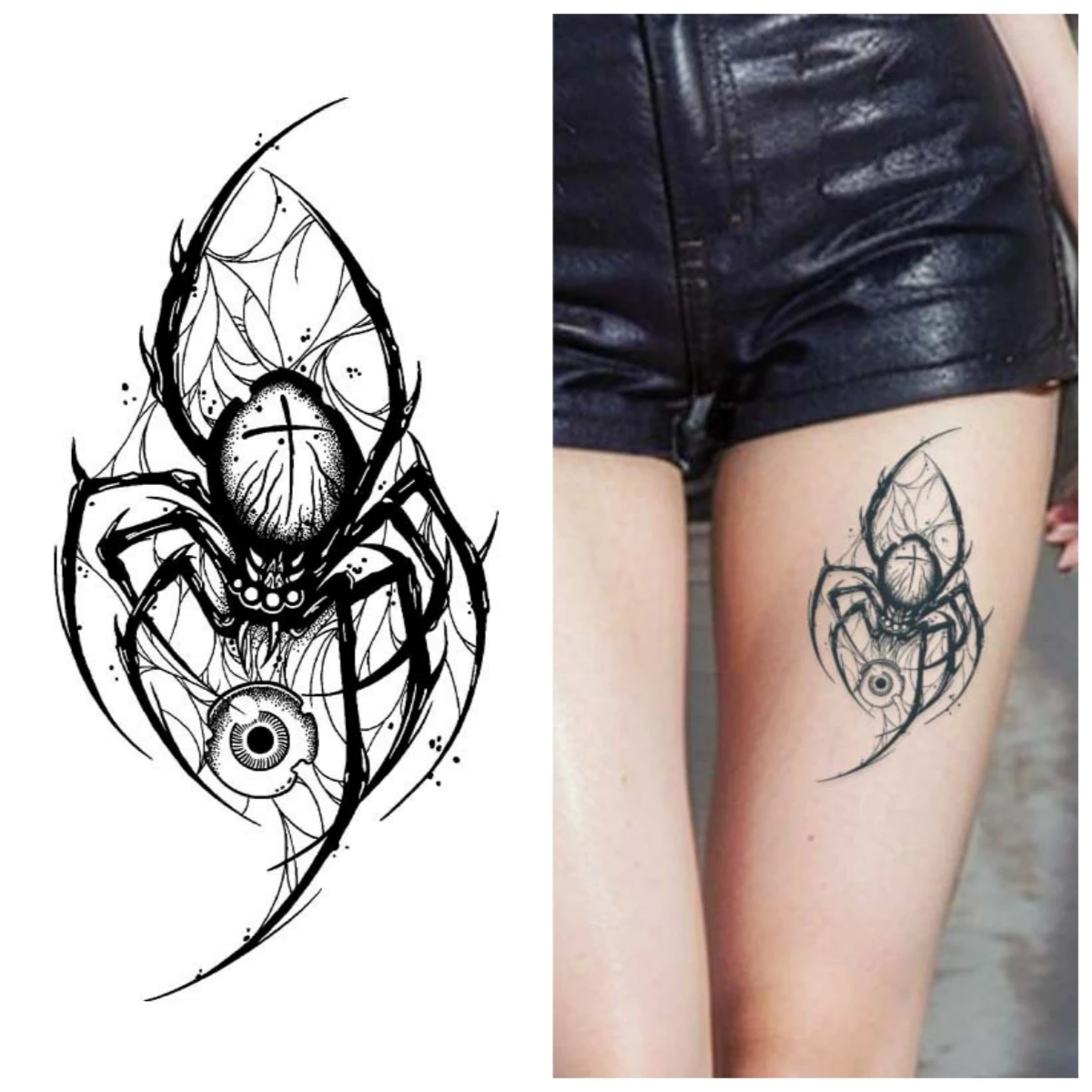 One-eyed spider,Temporary Tattoos,Tattoo Stickers,Waterproof Long-Lasting,Fake Tattoo for men and women
One-eyed spider,Temporary Tattoos,Tattoo Stickers,Waterproof Long-Lasting,Fake Tattoo for men and women