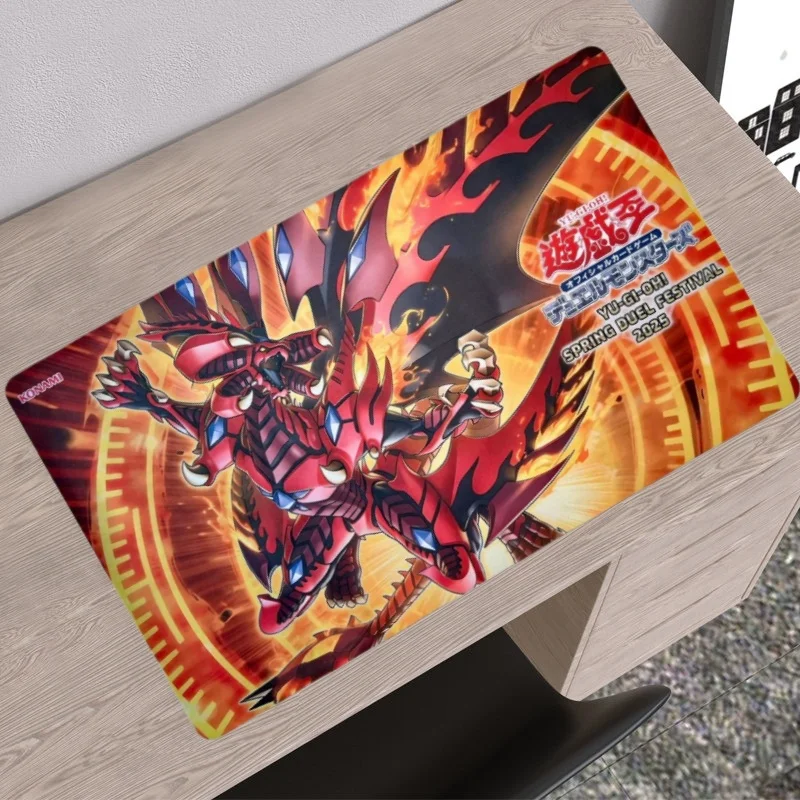 600x350mm Yu-Gi-Oh! Red Hypernova Dragon Themed Trading Card Playmat 2mm NoSeamEdge Single Player Rubber Board Game Card Mat Toy
600x350mm Yu-Gi-Oh! Red Hypernova Dragon Themed Trading Card Playmat 2mm NoSeamEdge Single Player Rubber Board Game Card Mat Toy