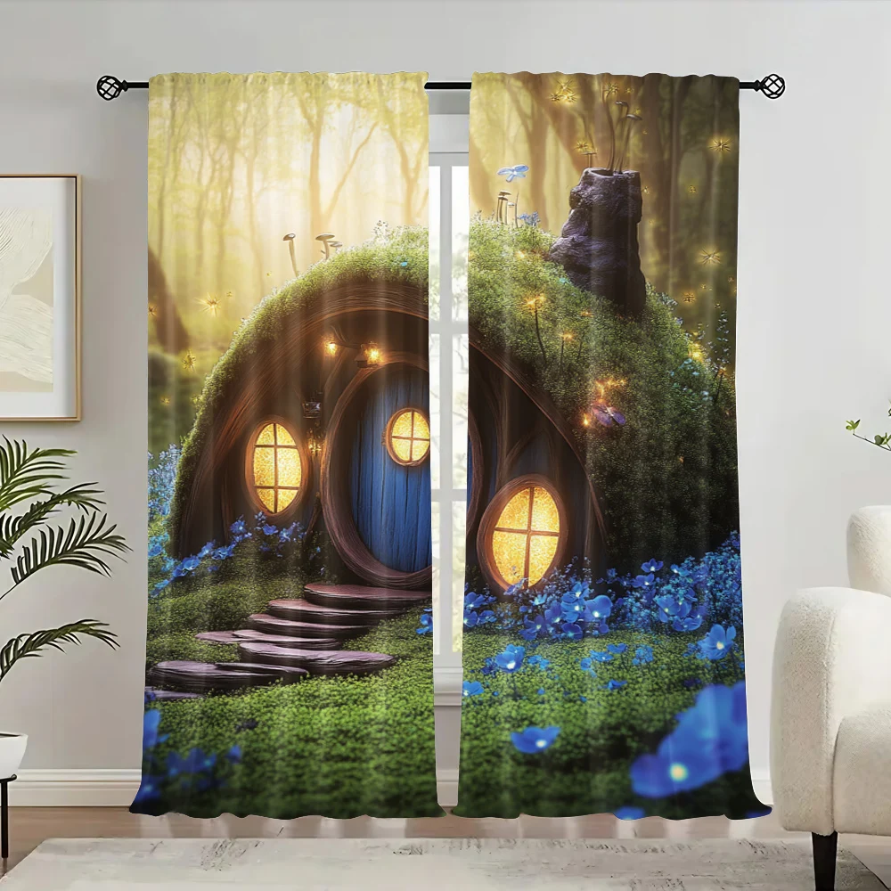 2Pcs Forest Curtain Tropical Jungle Rainforest Curtain Fairytale Misty Deep Green Trees Pathway Curtain Suitable For Living Room
2Pcs Forest Curtain Tropical Jungle Rainforest Curtain Fairytale Misty Deep Green Trees Pathway Curtain Suitable For Living Room