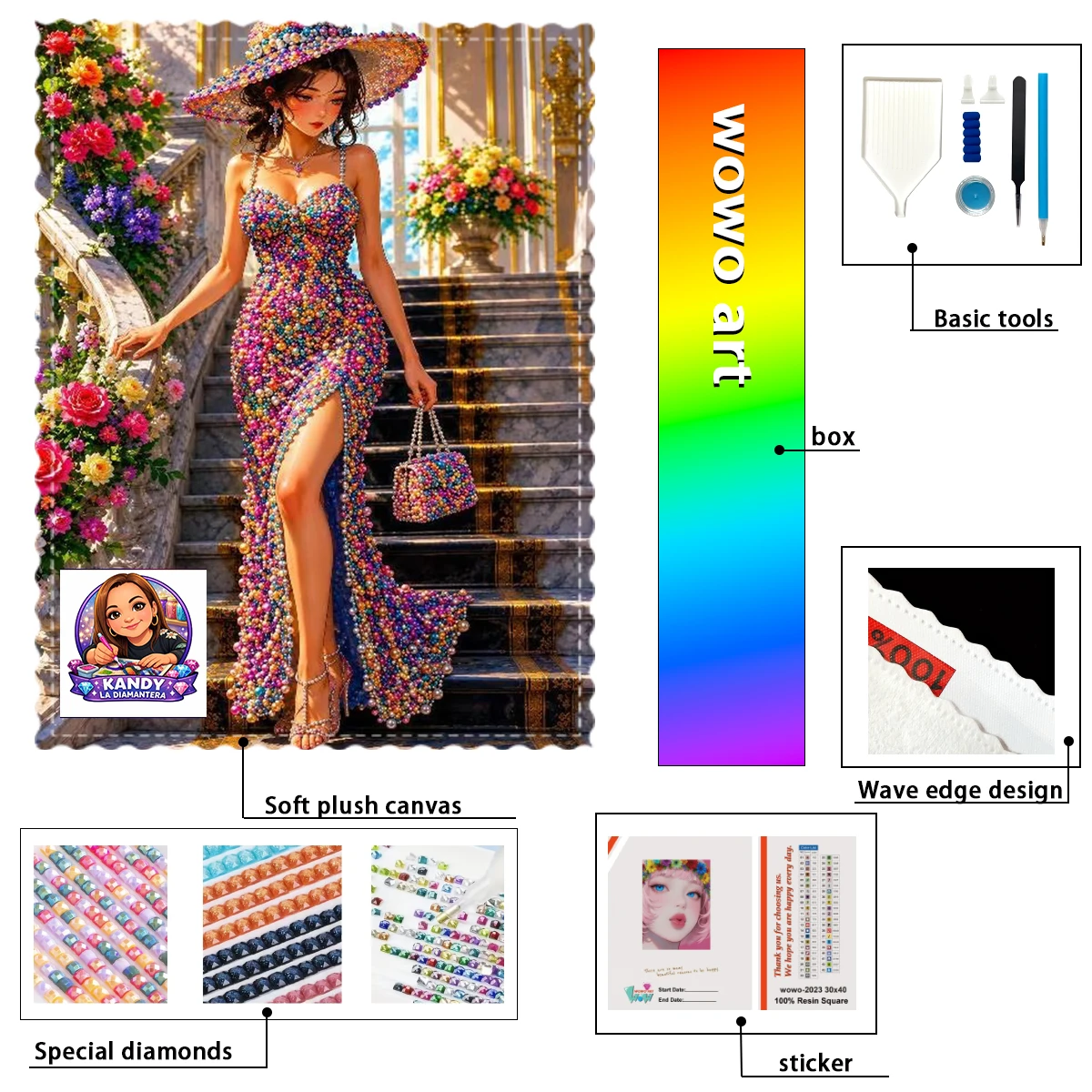 【kand Diamond Art】La chica baja las escaleras 100% resin FD+ab+yg Diamond Stamping Kit Perfect Masterpiece worth Buying
【kand Diamond Art】La chica baja las escaleras 100% resin FD+ab+yg Diamond Stamping Kit Perfect Masterpiece worth Buying