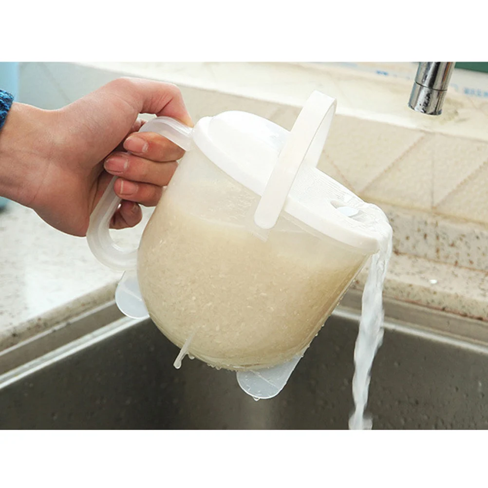 Plastic Rice Washer Strainer Bowl Lightweight Ergonomic Handle Portable Drainage Design Easy Washing Kitchen Home Use Sieve
Plastic Rice Washer Strainer Bowl Lightweight Ergonomic Handle Portable Drainage Design Easy Washing Kitchen Home Use Sieve