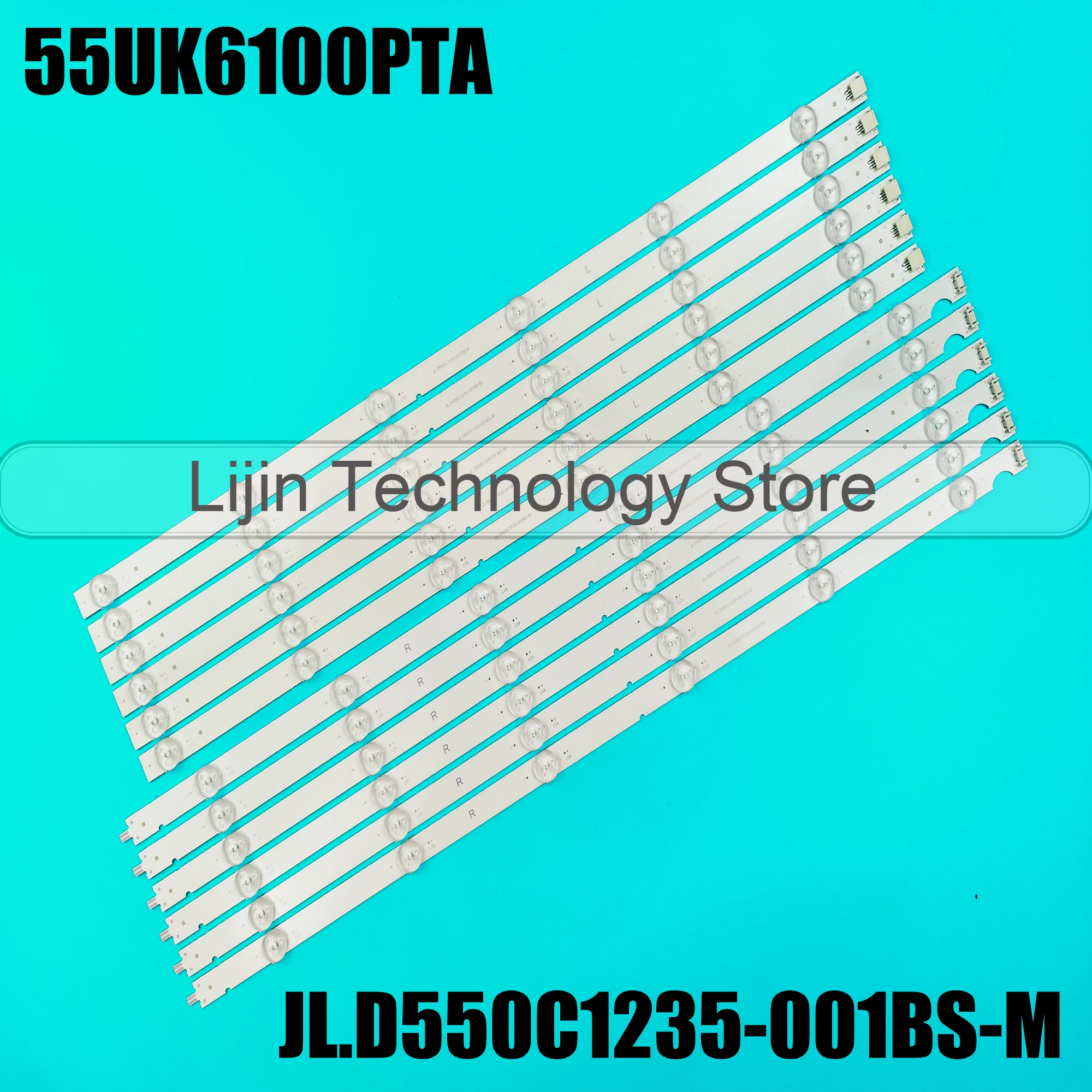 5 Комплект/ 60 шт Светодиодные полосы подсветки 12LED для 55UJ630Y 55UK6100PTA 55UJ632 JL.D550C1235-001BS-M
5 Комплект/ 60 шт Светодиодные полосы подсветки 12LED для 55UJ630Y 55UK6100PTA 55UJ632 JL.D550C1235-001BS-M