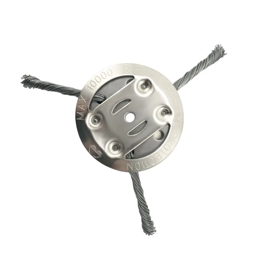 New Durable Steel Wire Wheel Lawn Mower Head Brush Disc Removal Moss Rust Weed Brush Head 6 inch Universal Grass Trimmer Head
New Durable Steel Wire Wheel Lawn Mower Head Brush Disc Removal Moss Rust Weed Brush Head 6 inch Universal Grass Trimmer Head