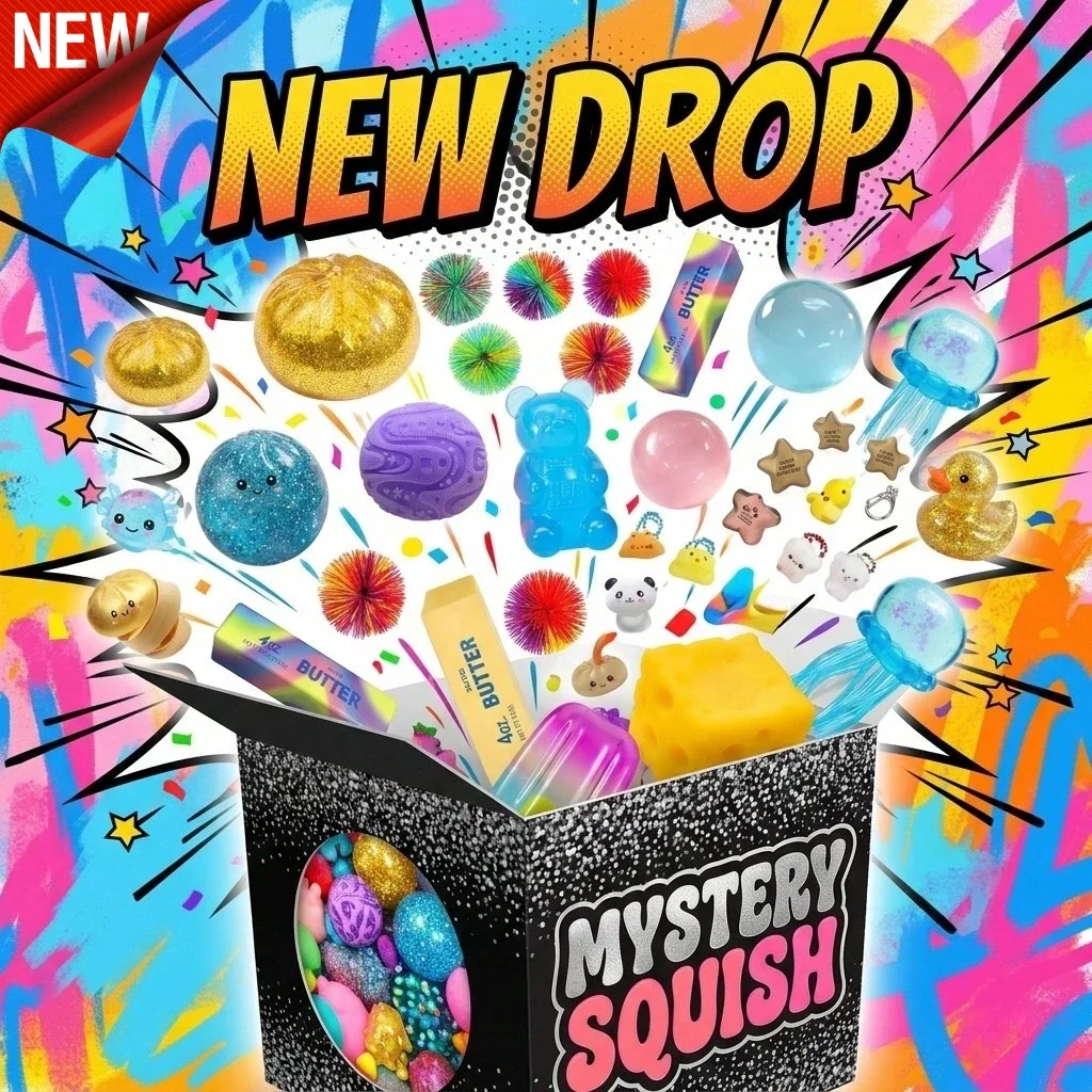 Squish Time! Nee D0h Mystery Squish Blind Box - Random Sensory Squeeze Toy, Stress & Anxiety Relief Fidget Toy, Cute Surprise Squishy For Kids Teens Adults
Squish Time! Nee D0h Mystery Squish Blind Box - Random Sensory Squeeze Toy, Stress & Anxiety Relief Fidget Toy, Cute Surprise Squishy For Kids Teens Adults