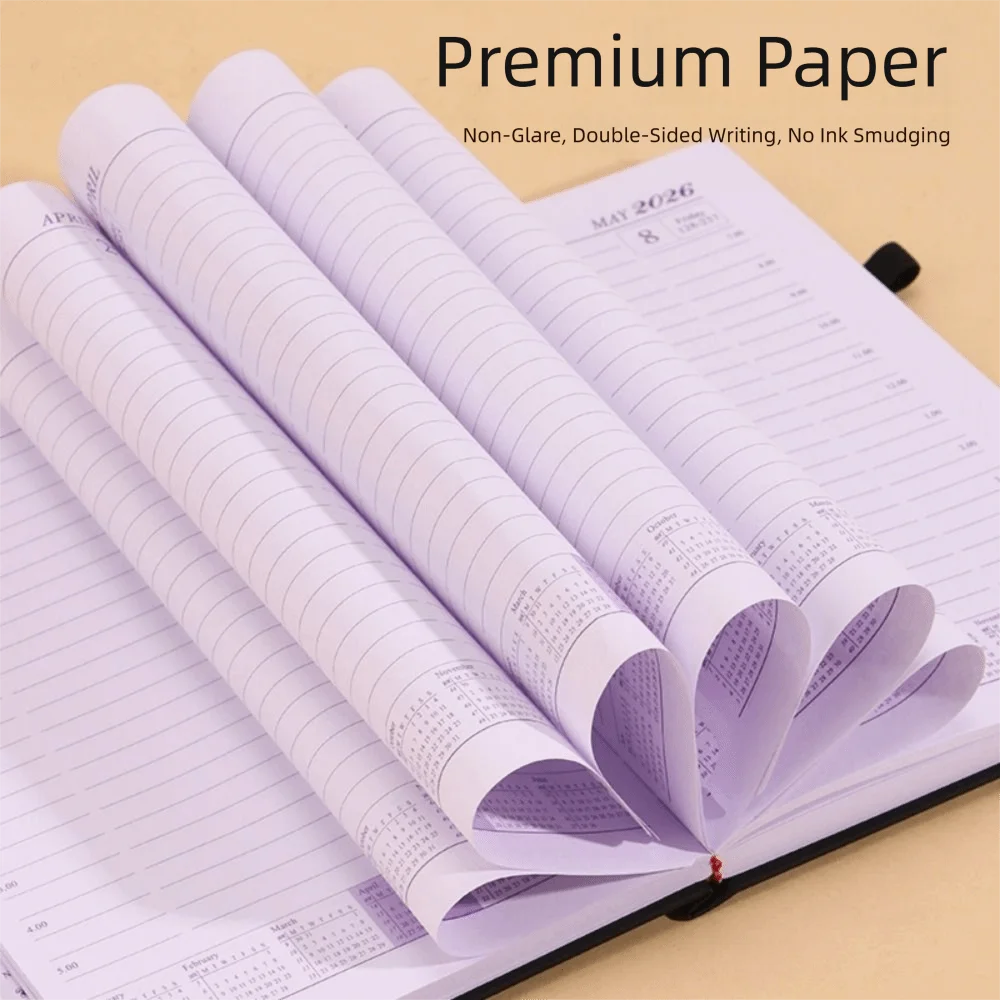 PU Leather A5 Planner Notebook 2026.1.1-2026.12.31 Waterproof Agenda Notepad Elastic Band Time Management Calendar Book Students
PU Leather A5 Planner Notebook 2026.1.1-2026.12.31 Waterproof Agenda Notepad Elastic Band Time Management Calendar Book Students