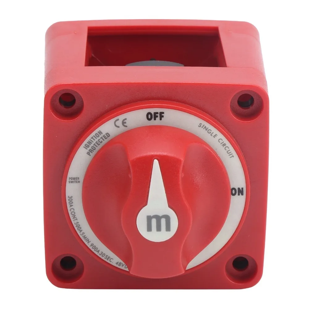 Durable 48V Battery Isolator Switch 300A Waterproof Power Off Switch Battery Disconnect Switch Marine
Durable 48V Battery Isolator Switch 300A Waterproof Power Off Switch Battery Disconnect Switch Marine