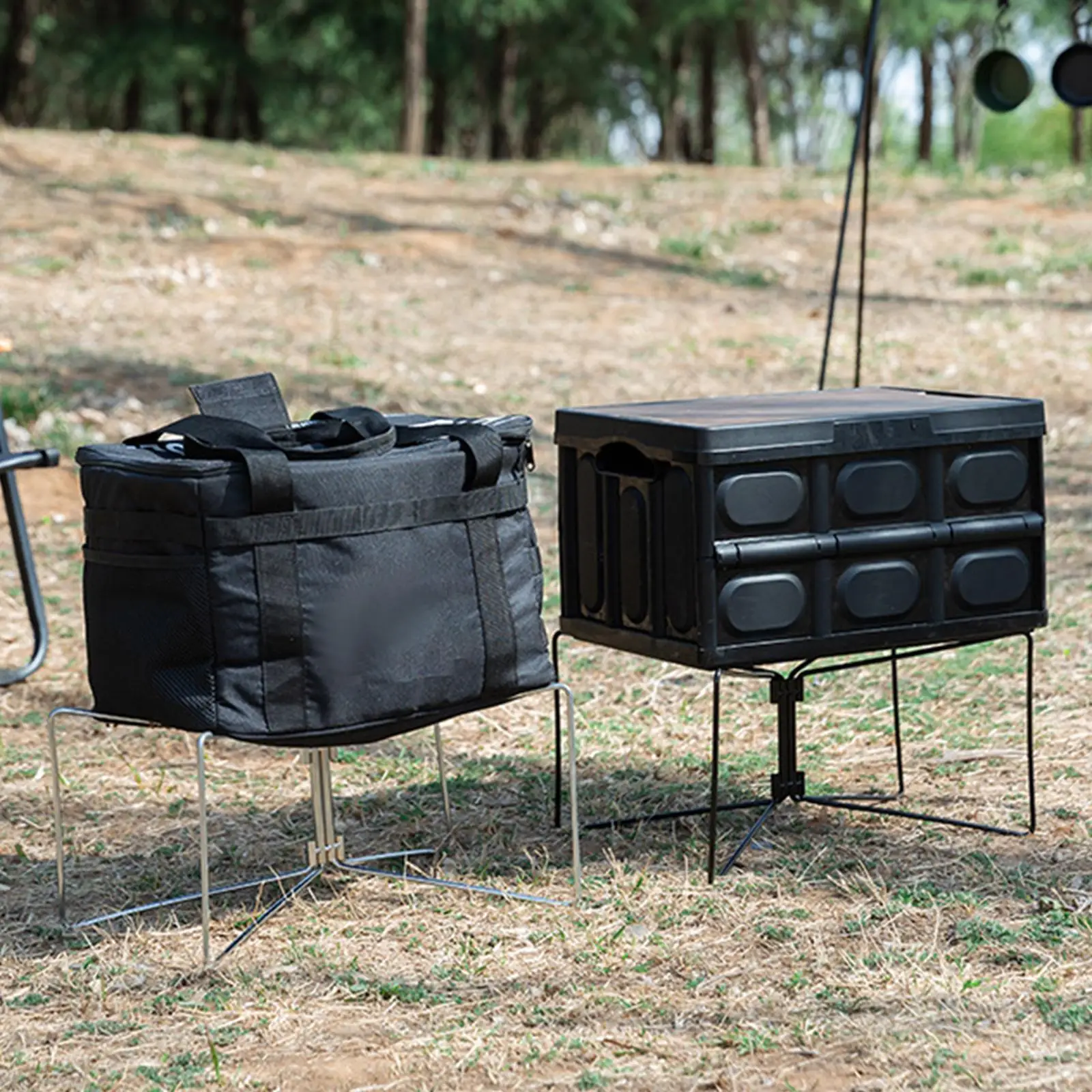 Foldable Camping Cooler Rack, Heavy Duty BBQ Cooler Stand with Storage Pouch, Versatile Steel Carrier
Foldable Camping Cooler Rack, Heavy Duty BBQ Cooler Stand with Storage Pouch, Versatile Steel Carrier