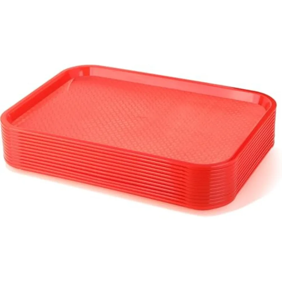 Fast Food Tray Set of 12 Red 12 by 16-Inch
Fast Food Tray Set of 12 Red 12 by 16-Inch