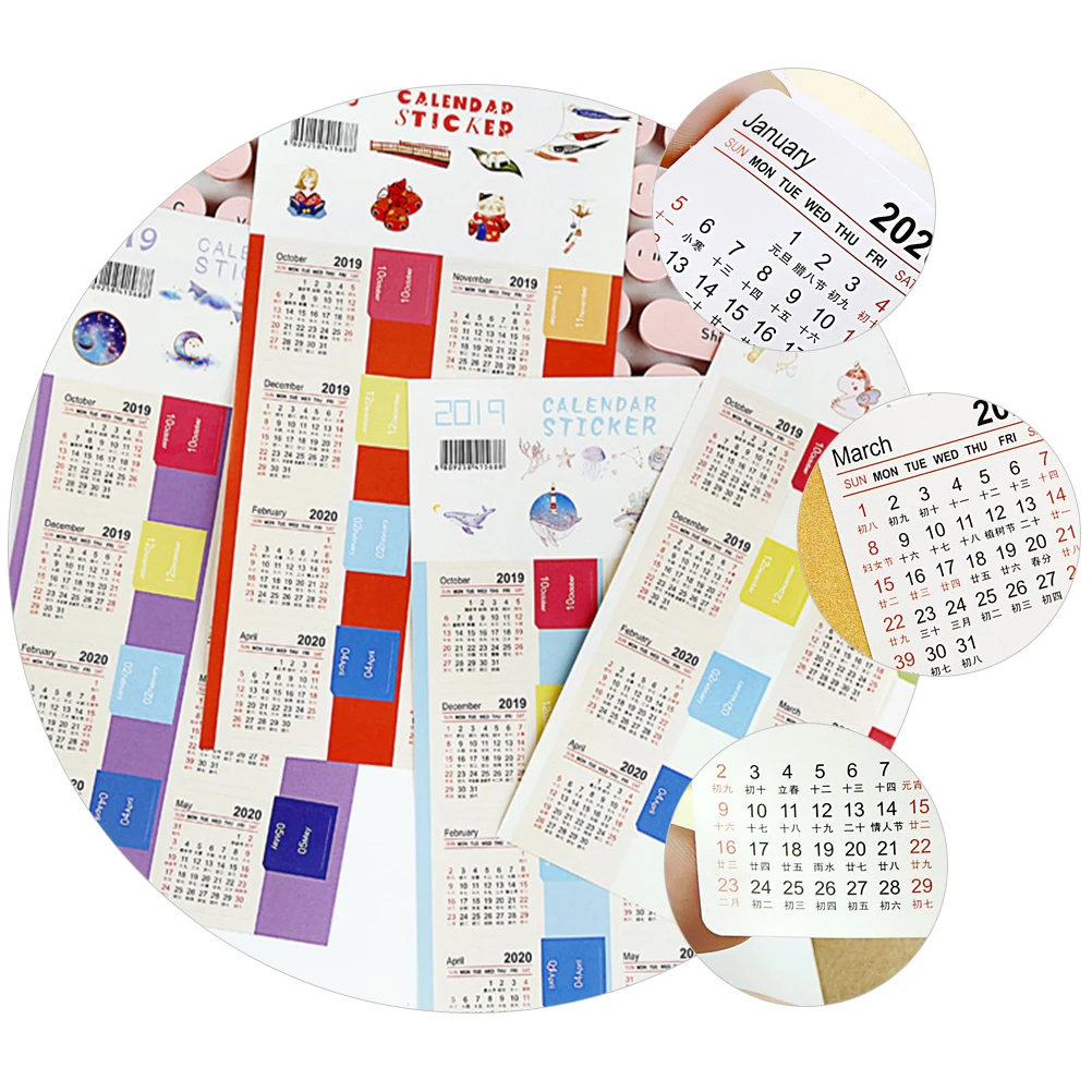 18pcs Desk Calendar Stickers Planner Adhesive Index Tabs Mini Copperplate Waterproof Bright Colors Monthly Notes
18pcs Desk Calendar Stickers Planner Adhesive Index Tabs Mini Copperplate Waterproof Bright Colors Monthly Notes