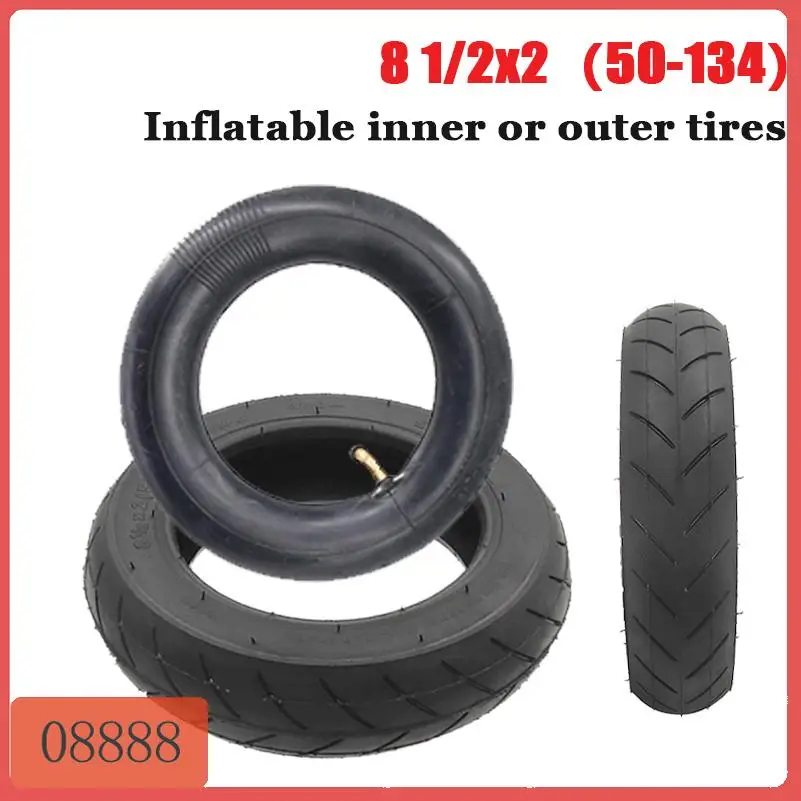 8.5-inch 8 1/2x2 (50-134) inner tube outer tire used for replacing parts of light electric scooter tires
8.5-inch 8 1/2x2 (50-134) inner tube outer tire used for replacing parts of light electric scooter tires