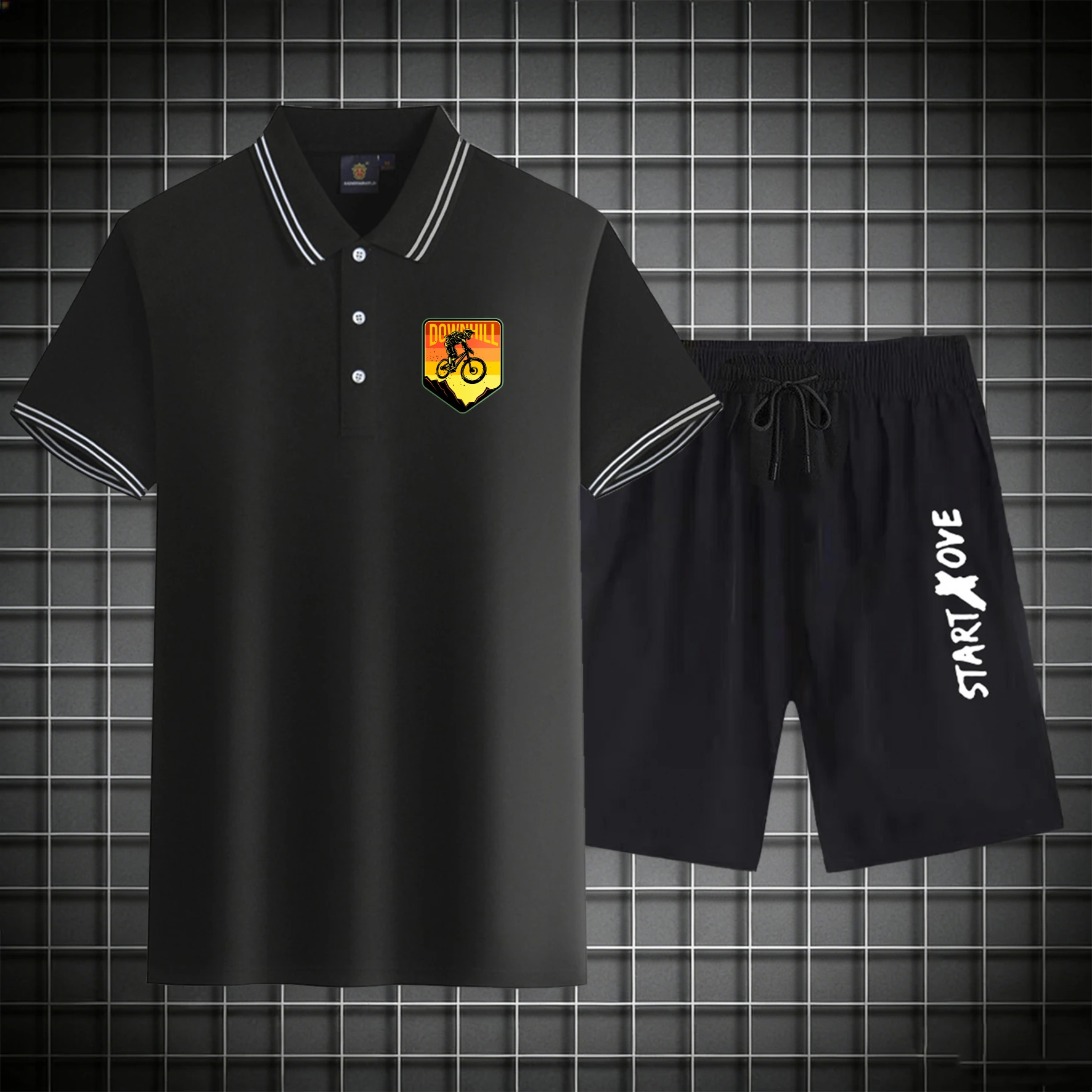 men's Polos sets 2026 Summer Graphic clothing set sweat suit Short sleeve Suit for man Polyester Printed tracksuit for man
men's Polos sets 2026 Summer Graphic clothing set sweat suit Short sleeve Suit for man Polyester Printed tracksuit for man