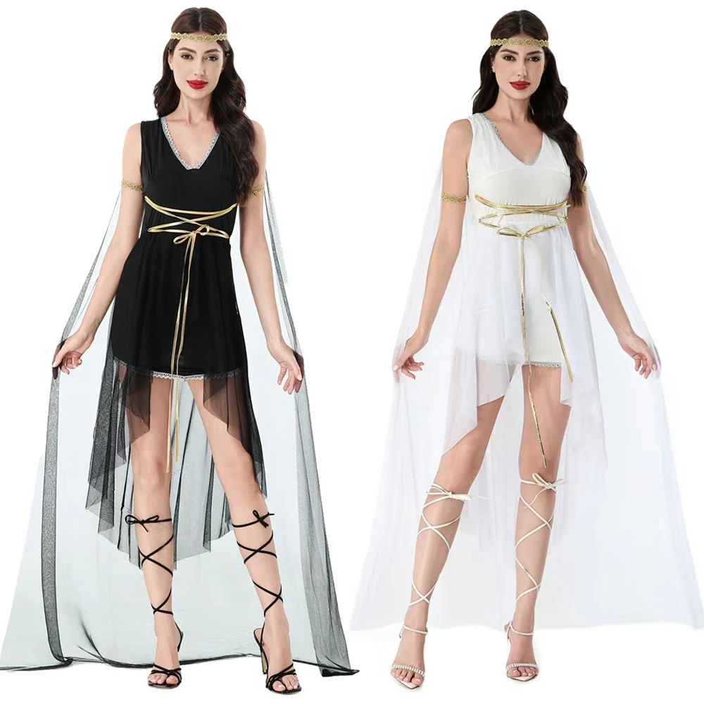 Halloween Costume Cosplay Greek Muse Medieval V Neck Sleeveless Dress Myth Themed Party Role Playing Suit Female
Halloween Costume Cosplay Greek Muse Medieval V Neck Sleeveless Dress Myth Themed Party Role Playing Suit Female
