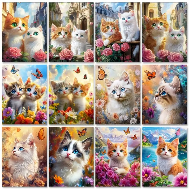 GATYZTORY Painting By Numbers 40x50cm Kits Cute Cat Animals Drawing On Numbers For Adults Kill Time Diy Gift
GATYZTORY Painting By Numbers 40x50cm Kits Cute Cat Animals Drawing On Numbers For Adults Kill Time Diy Gift