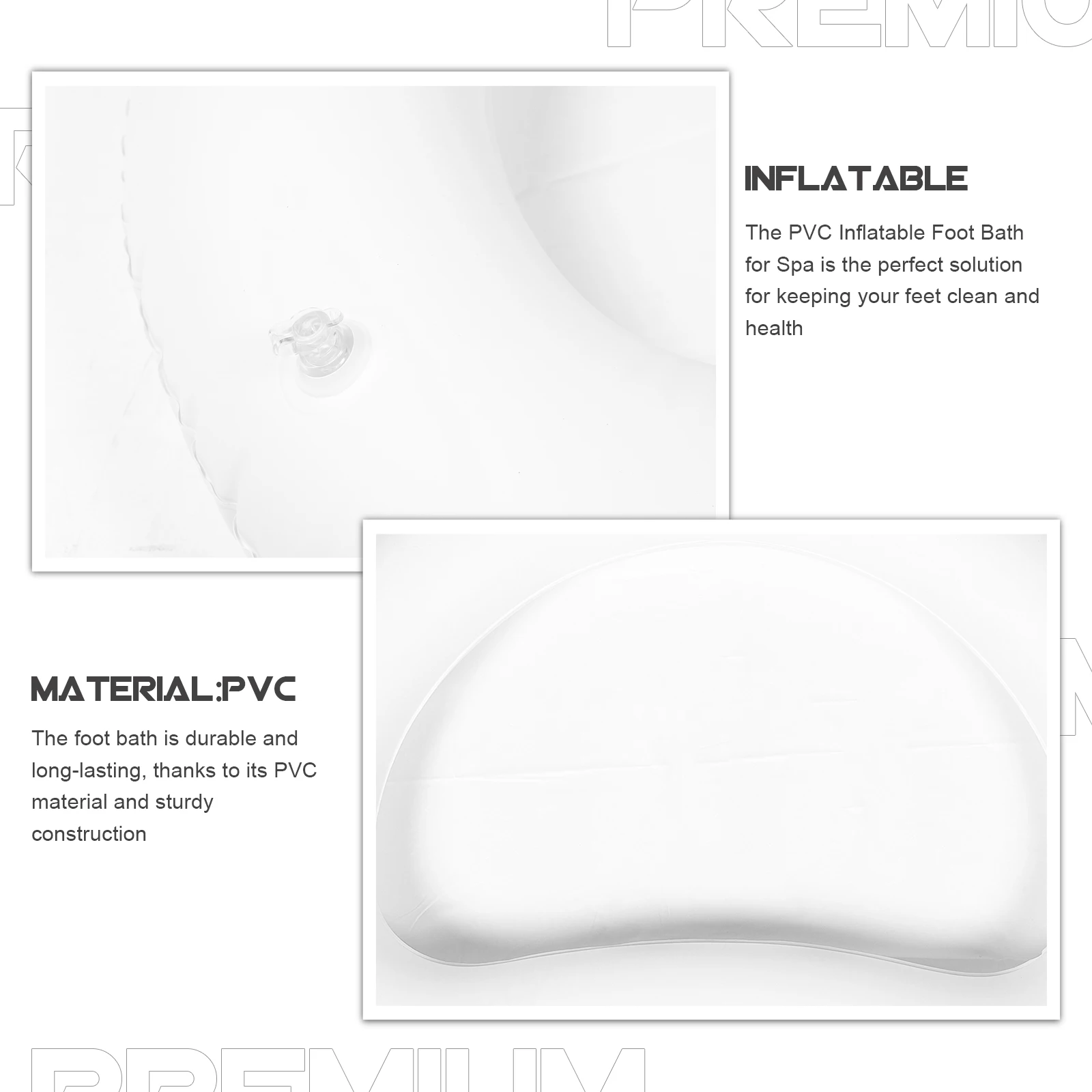 Inflatable Basin Foldable Blue Footprint Pedicure Tub Outdoor Pool Cleaning Portable PVC Container Foot Bath
Inflatable Basin Foldable Blue Footprint Pedicure Tub Outdoor Pool Cleaning Portable PVC Container Foot Bath